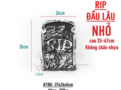 Tấm bia mộ giả trang trí bằng mút xốp nhiều kiểu HLW-BIAMO-01